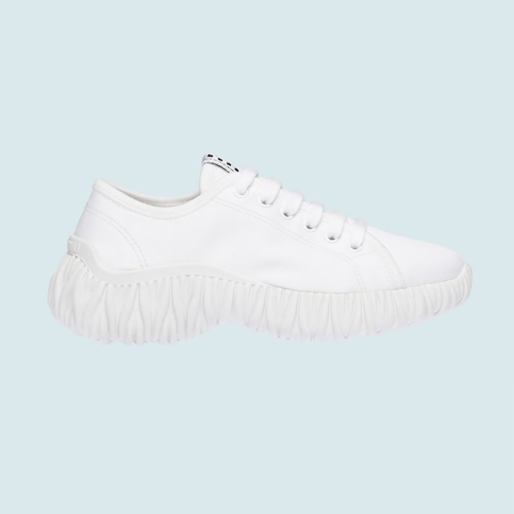 miu miu gabardine sneakers