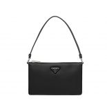 Prada Women Brushed Leather Mini-Bag-black