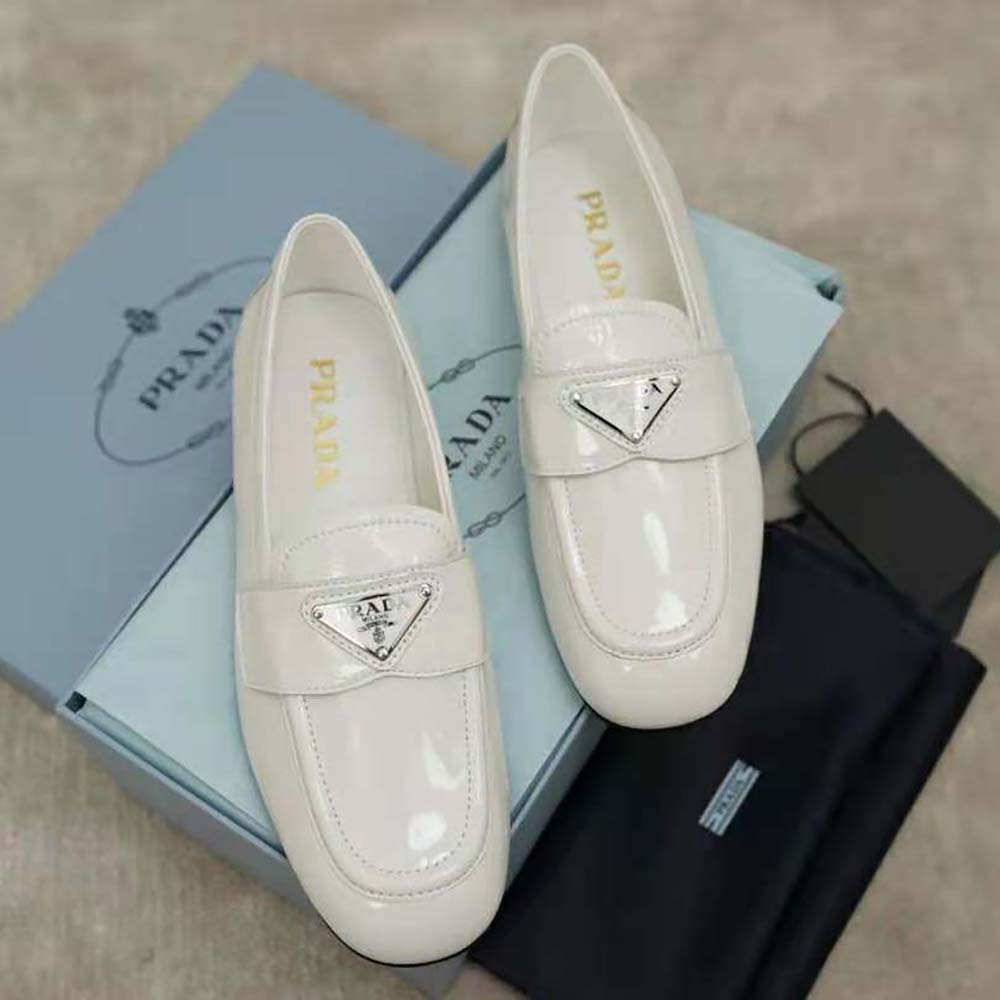 white patent loafers womens