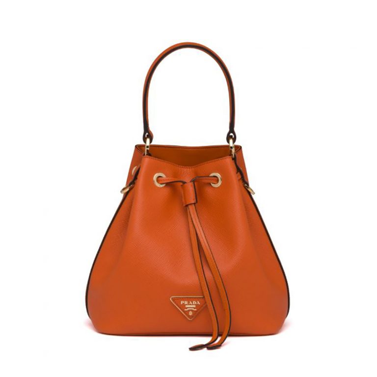Prada Women Saffiano Leather Bucket Bag