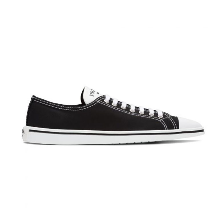 Prada Women Synthesis Sneakers in 25mm Heel-Black