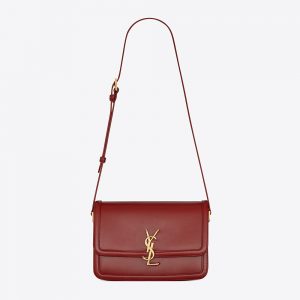 Saint Laurent YSL Women Solferino Medium Satchel in Box Saint Laurent Leather