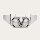 Valentino Men Garavani Supervee Leather Belt Bag-White
