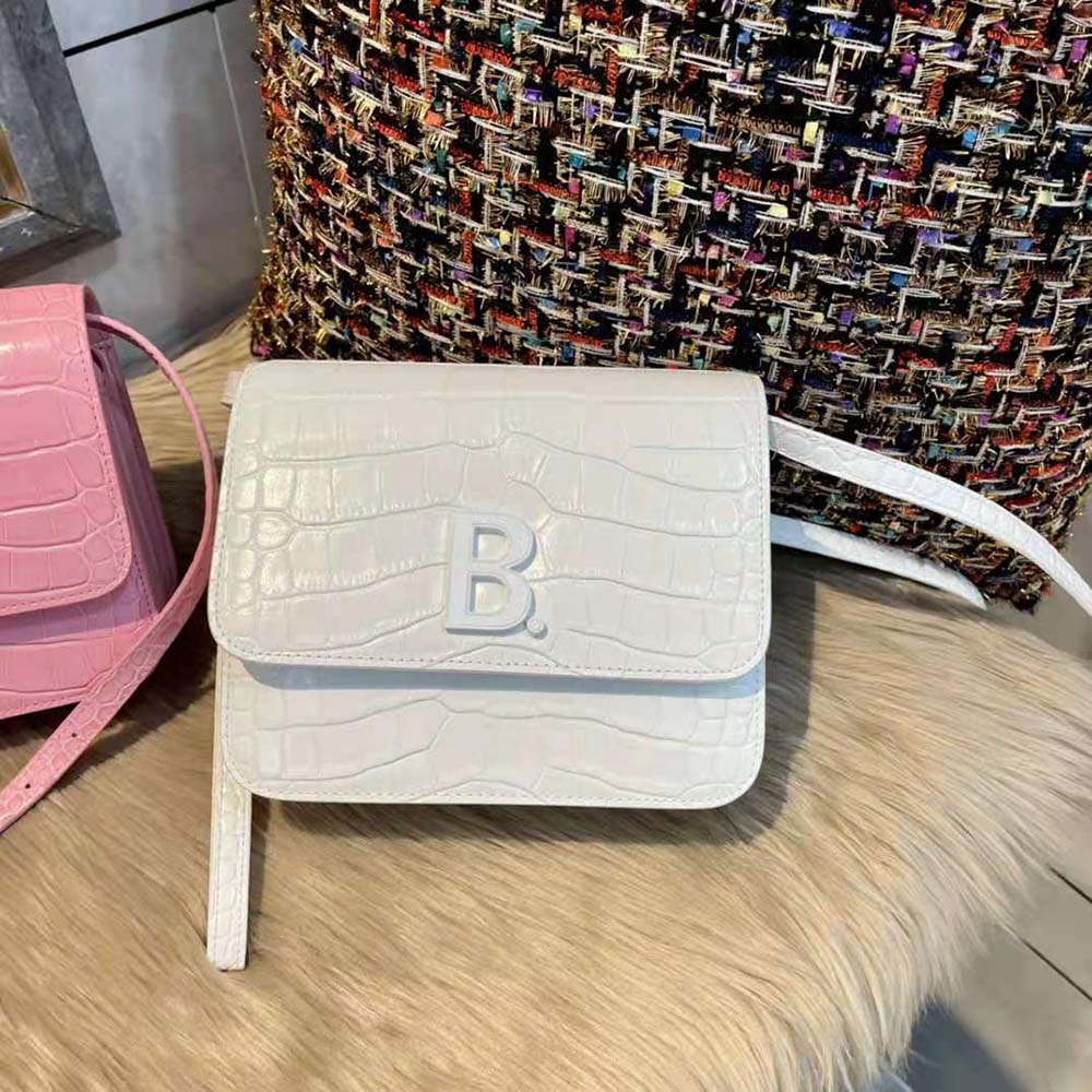 balenciaga b bag white