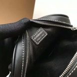 Burberry Women Logo Graphic Denim and Leather Louise Bag
