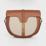 Celine Women Besace 16 in Textile and Natural Calfskin