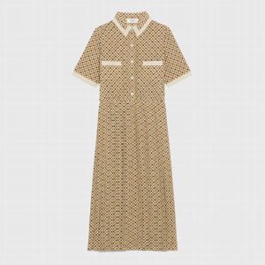 Celine Women Shirt Dress in Crepe DE Chine