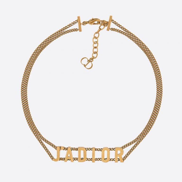 Dior Women J'Adior Choker Antique Gold-Finish Metal