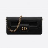 Dior Women Small Diordouble Bag Black Smooth Calfskin
