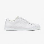 Fendi Men Sneakers White Leather Slip-ons