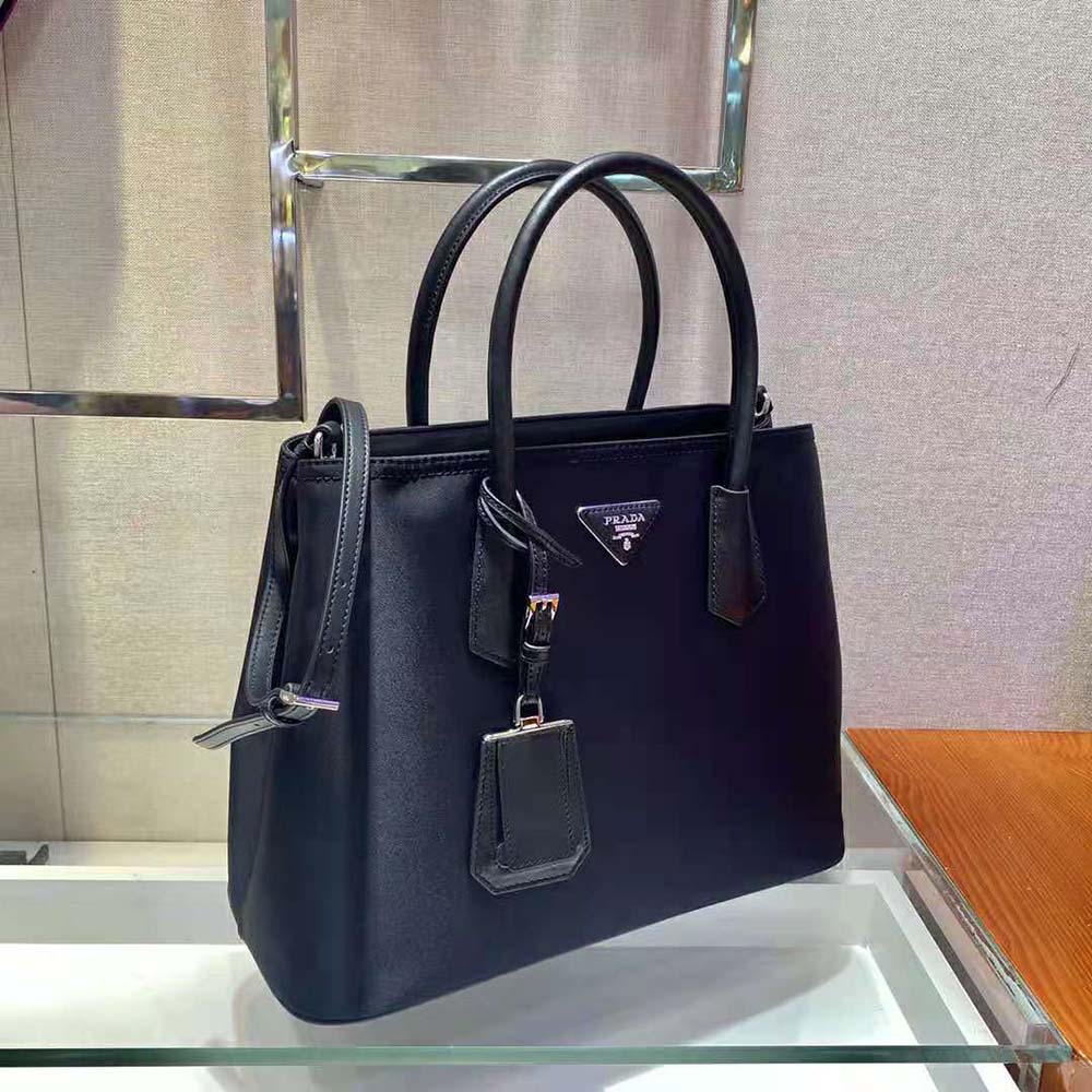 prada double nylon and saffiano leather bolsa