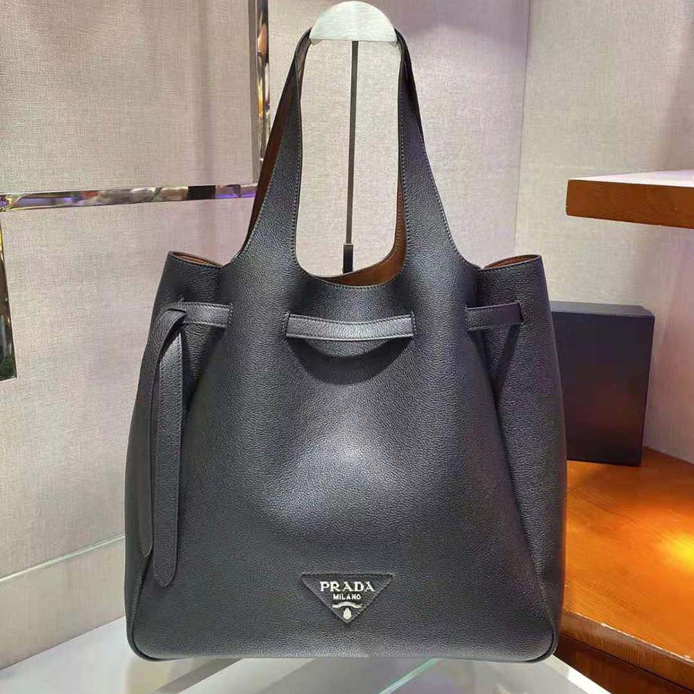 prada soft leather tote