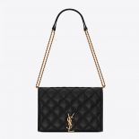Saint Laurent YSL Women Becky Mini Chain Bag in Carre-Quilted Lambskine
