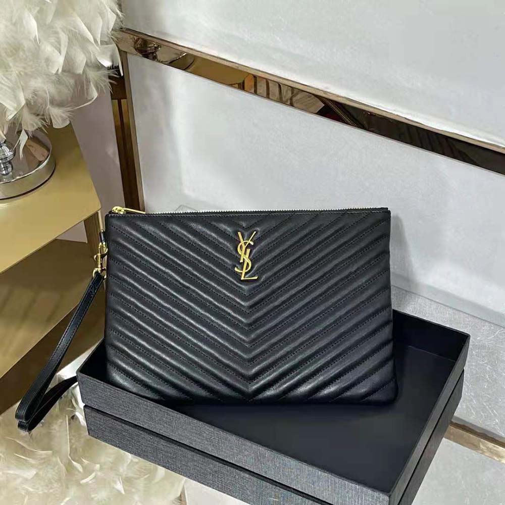 saint laurent monogram tablet pouch