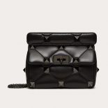 Valentino Women Medium Roman Stud the Shoulder Bag in Nappa with Chain and Tonal Studs