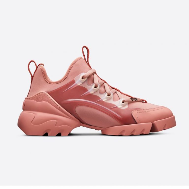 Dior Women D-connect Sneaker Dark Nude Technical Fabric