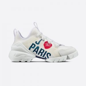 Dior Women D-connect Sneaker White J Adior Paris Technical Fabric