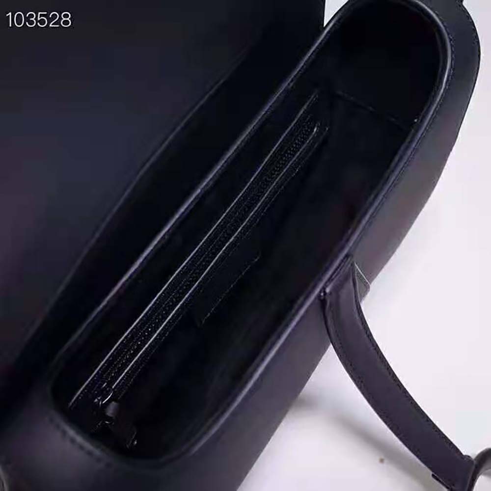 Mini Saddle Bag Black Ultramatte Calfskin