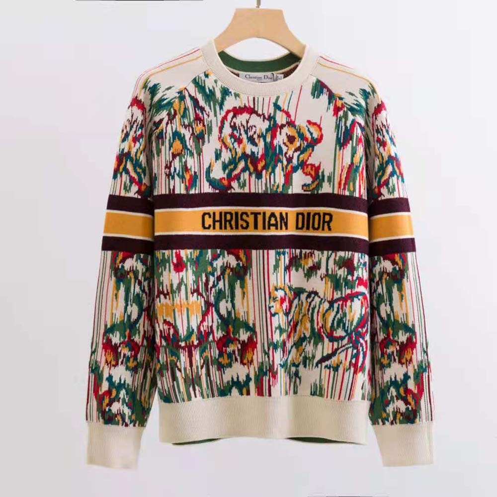 dior multicolor sweater