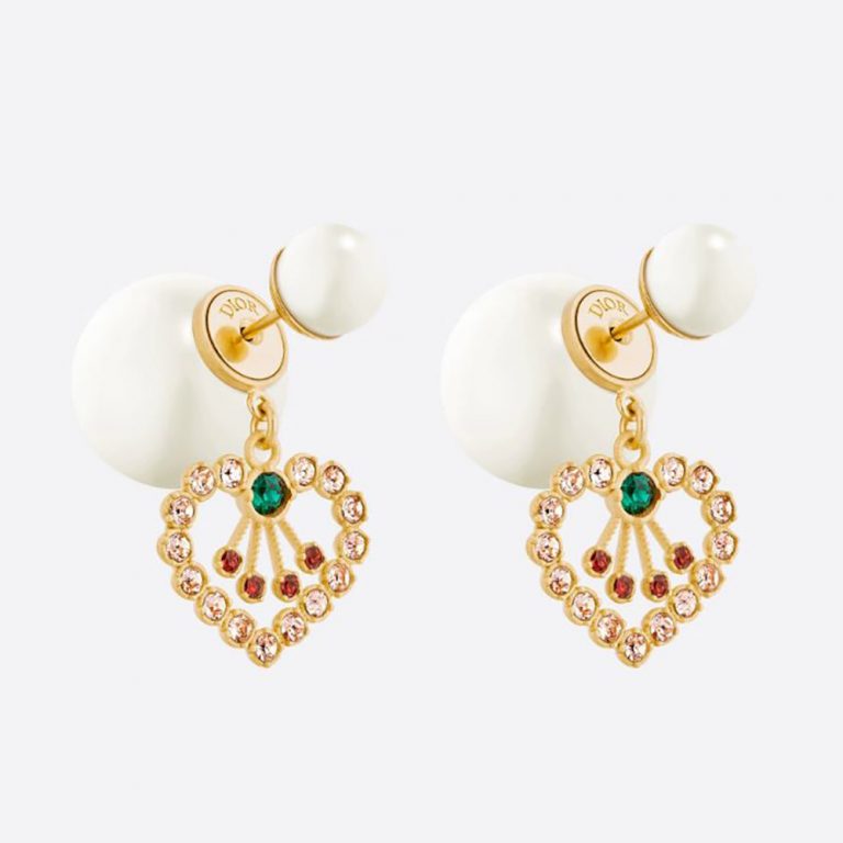 Dior Women Tribales Earrings Gold-Finish Metal