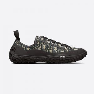 Dior Women b28 Low-Top Sneaker Beige and Black Dior Oblique Jacquard