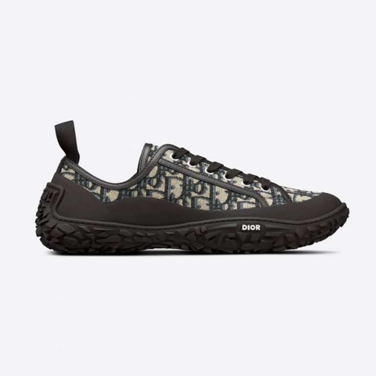 Dior Women b28 Low-Top Sneaker Beige and Black Dior Oblique Jacquard