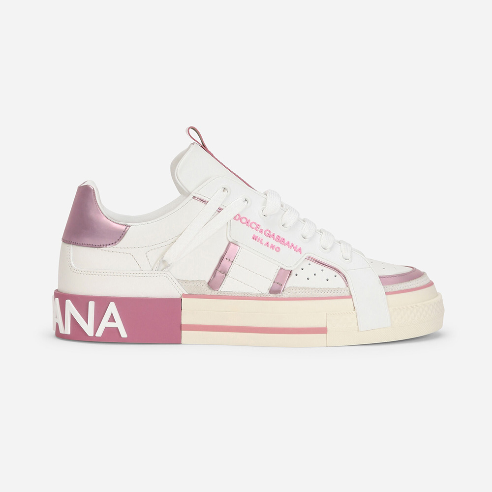 dolce gabbana pink sneakers