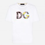 Dolce Gabbana D&G Women Cotton T-Shirt with DG Patch