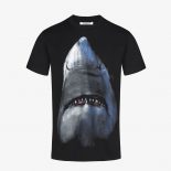 Givenchy Men Shark Printed T-shirt with Shark Print on the Chest