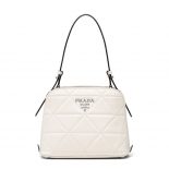 Prada Women Spectrum Small Leather Bag-White
