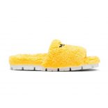 Prada Women Terry Cloth Slides-Yellow