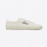 Saint Laurent YSL Women Court Classic SL06 Sneakers Embroidered with Saint Laurent