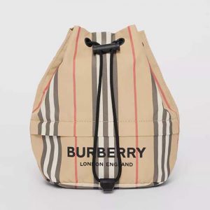 Burberry Women Icon Stripe ECONYL Drawcord Pouch