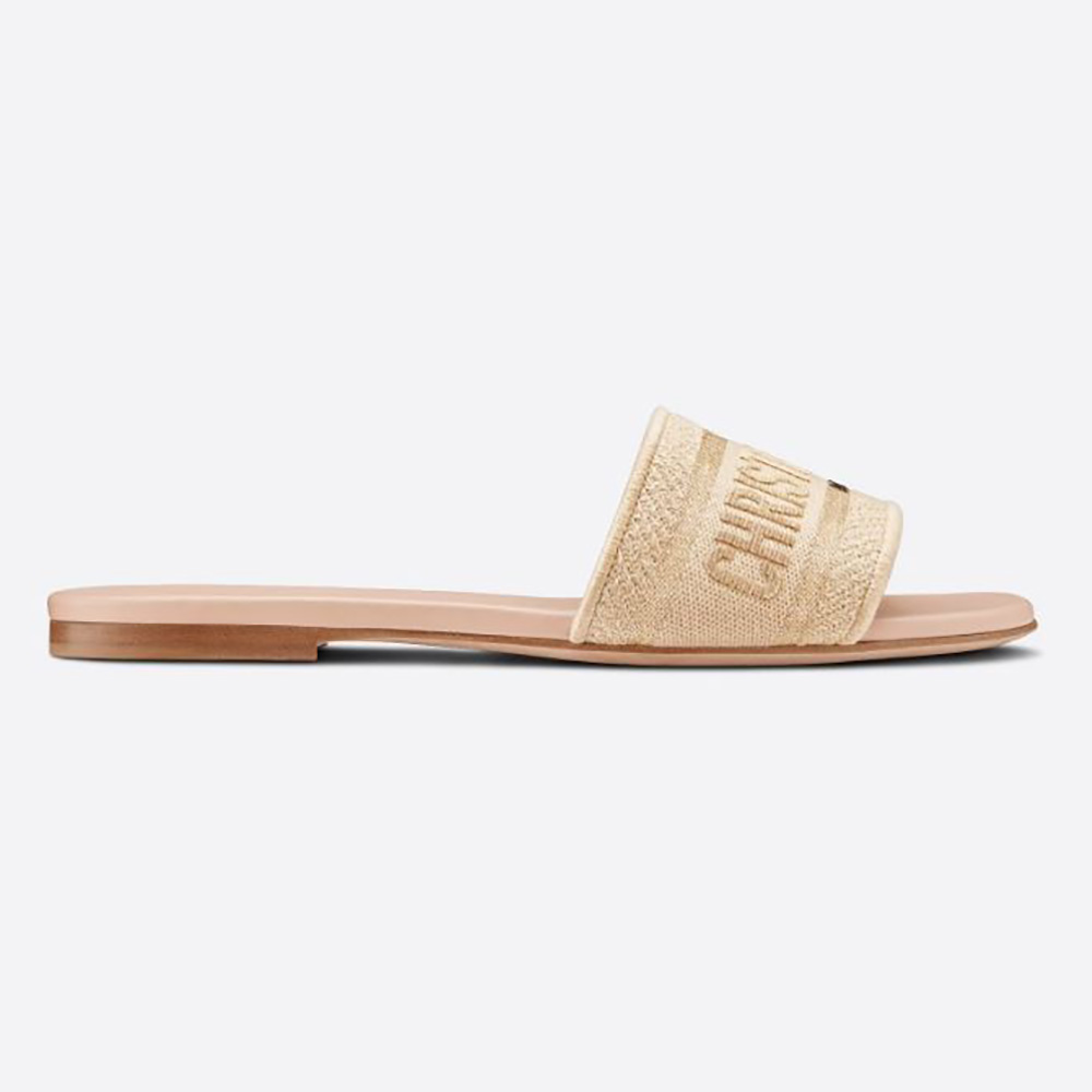 dior gold dway slides