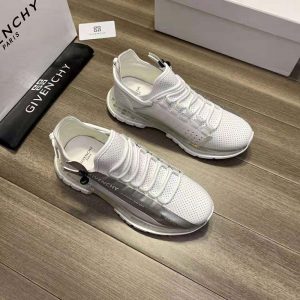 leather zip sneakers