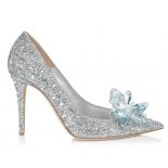 Jimmy Choo Women Avril Crystal Covered Pointy Toe Pumps