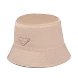 Prada Women Nylon Bucket Hat Decorated with the Triangle Logo