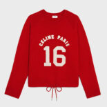 Celine Women 16 Sweatshirt in Wool and Cashmere-Red