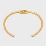 Celine Women Maillon Triomphe Thin Cuff in Brass with Gold Finish