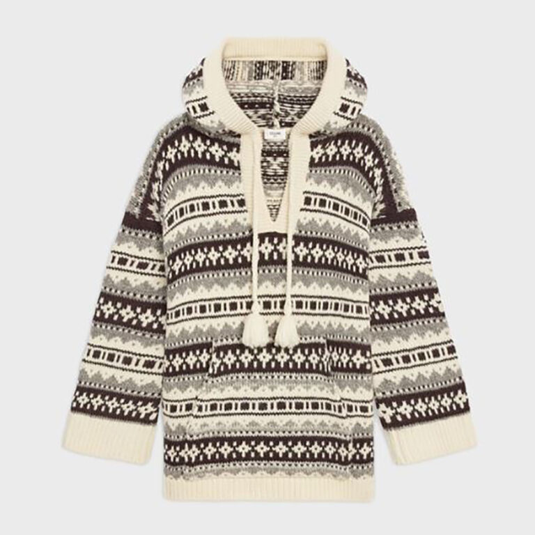 Celine Women Oversized Shetland Baja Pullover