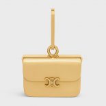 Celine Women Separables Triomphe Bag Pendant in Brass with Gold Finish