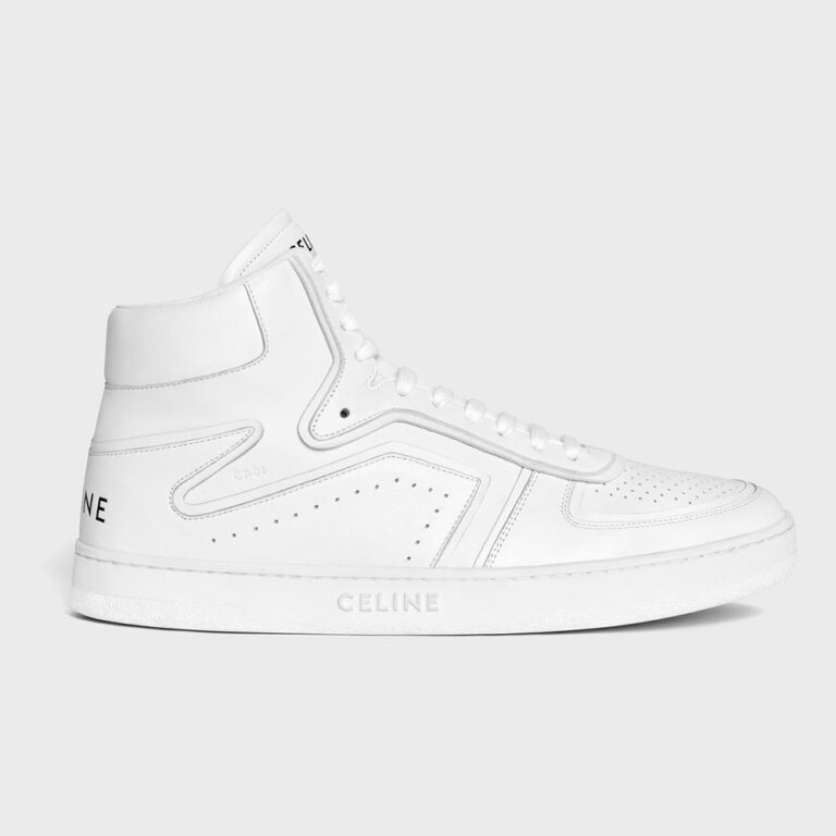 Celine Women Z Trainer CT-01 High Top Sneaker in Calfskin-White