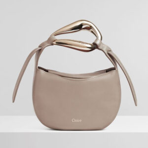 Chloe Women Kiss Small Purse in Small Grain Calfskin-gray