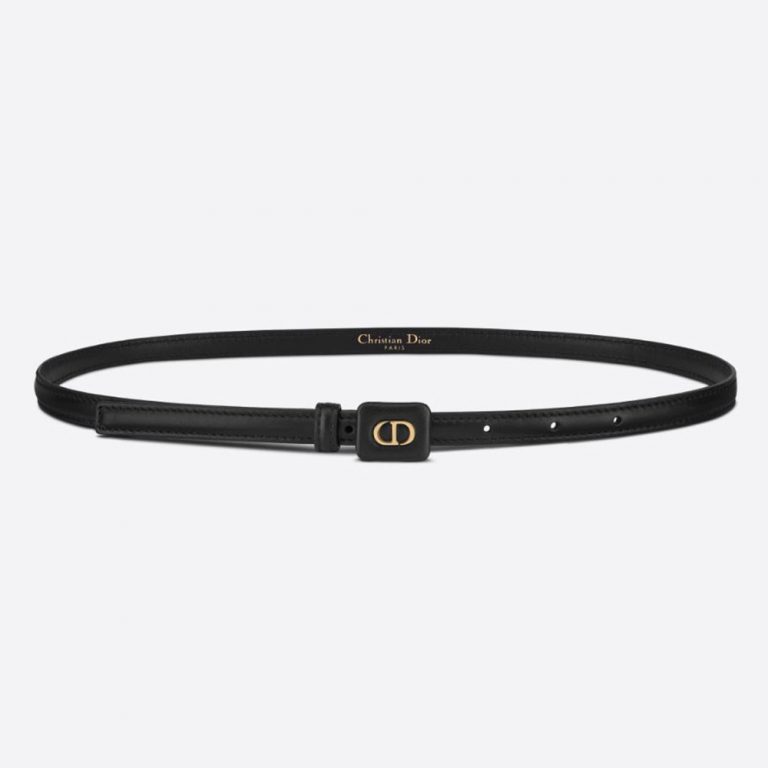 Dior Women Dior Bobby Belt Black Smooth Calfskin 12 MM