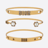 Dior Women Dio(r)evolution Bracelet Set Antique Gold-Finish Metal and White Crystals