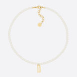 Dior Women Dio(r)evolution Necklace Gold-Finish Metal and White Resin Pearls