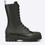 Dior Women Dioriron ankle Boot Black Rubber and Calfskin