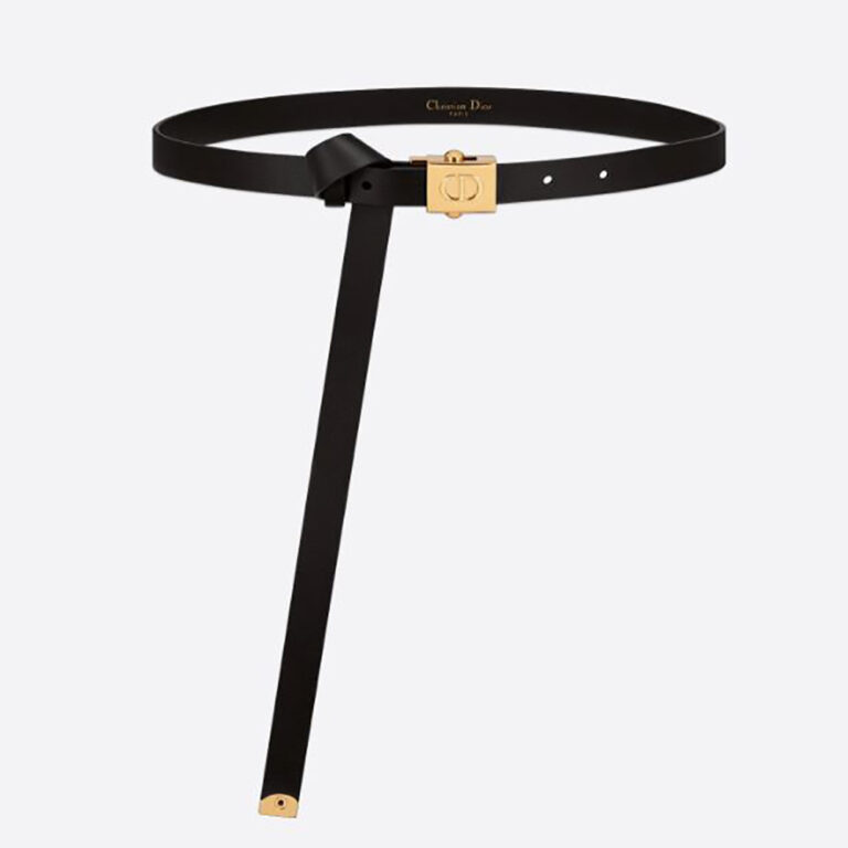 Dior Women Diorpolytechnique Belt Black Smooth Calfskin-17 MM