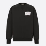 Dior Women Kenny Scharf Sweatshirt Black Cotton Fleece