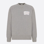 Dior Women Kenny Scharf Sweatshirt Gray Cotton Fleece